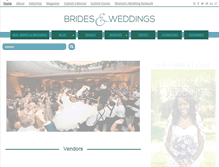 Tablet Screenshot of bridesandweddings.com